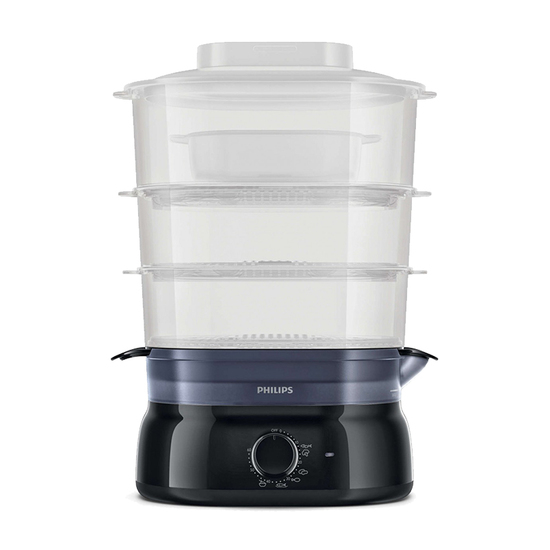 Aparat za kuvanje na pari Philips HD 9126/90, 900 W, 9 l, Crna