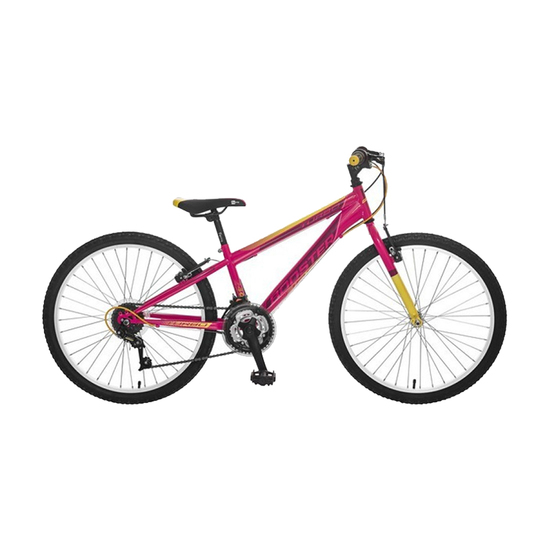 Bicikl Booster Turbo 240 PINK-YELLOW, Roze / žuta, Za decu