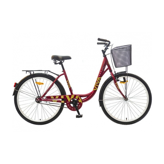 Bicikl Booster Viva 26 Bordo B260S71191, Crveni