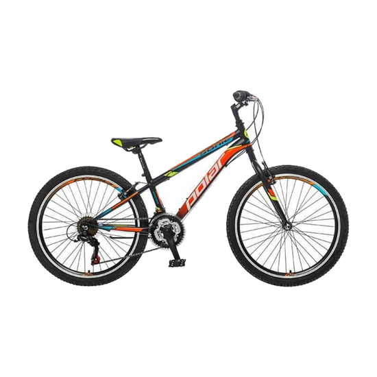Bicikl Polar Alaska 24 BLACK-ORANGE B242S31200, Crna / narandžasta, Za decu