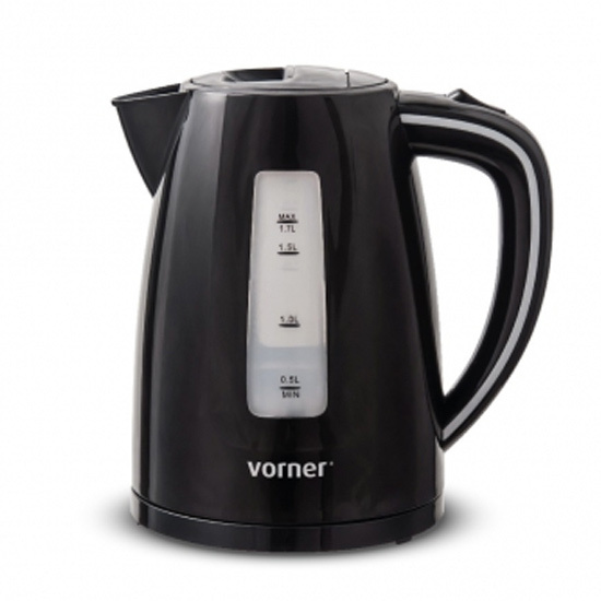 Električni bokal Vorner VKE-0430, 1.5 l, 2200 W, Crni