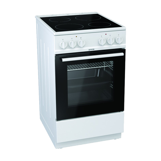 Električni šporet Gorenje EC 5121 WG, 74 l, Bela