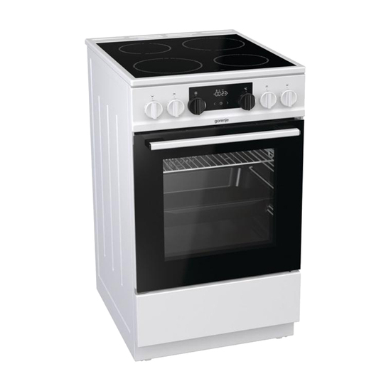 Električni šporet Gorenje EC 535 G, 70 l, Bela