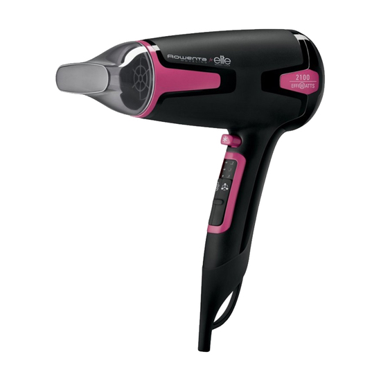 Fen Rowenta CV 3812, 2100 W, Crna / pink
