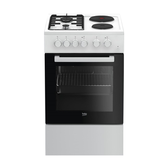 Kombinovani šporet Beko FSS 54010 DW, 60 l, A+, Bela