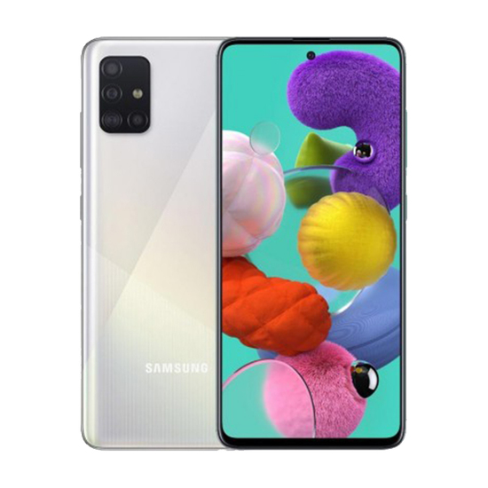 Mobilni telefon Samsung Galaxy A51, Bela, Dual Sim, 6.5'', Octa Core, 4 GB RAM, 128 GB, 48.0 + 12.0 + 5.0 + 5.0 / 32.0 Mpix