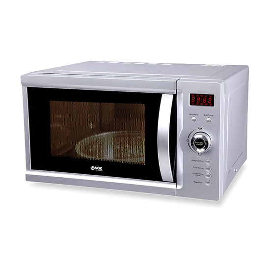 Outlet Mikrotalasna peć Vox MWH GD23S, 1000 W, 23 l, Srebrna