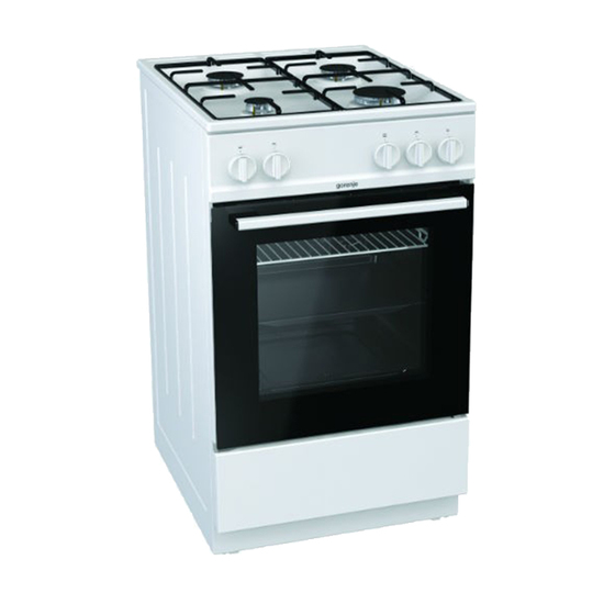 Šporet plinski Gorenje G 5112 WJ, 50cm, beli