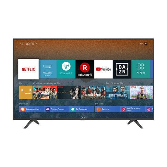 Televizor Hisense H43B7100, 43'' (109.2 cm), 3840 x 2160 Ultra HD 4K, Smart TV