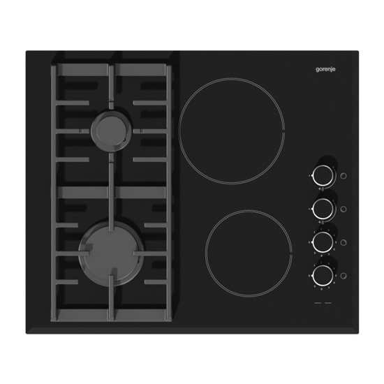 Ugradna ploča Gorenje KC 621 UUSC, 4 kW, Crna